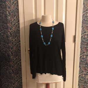 New Enidmil black long sleeve top oversized small 40” bust
